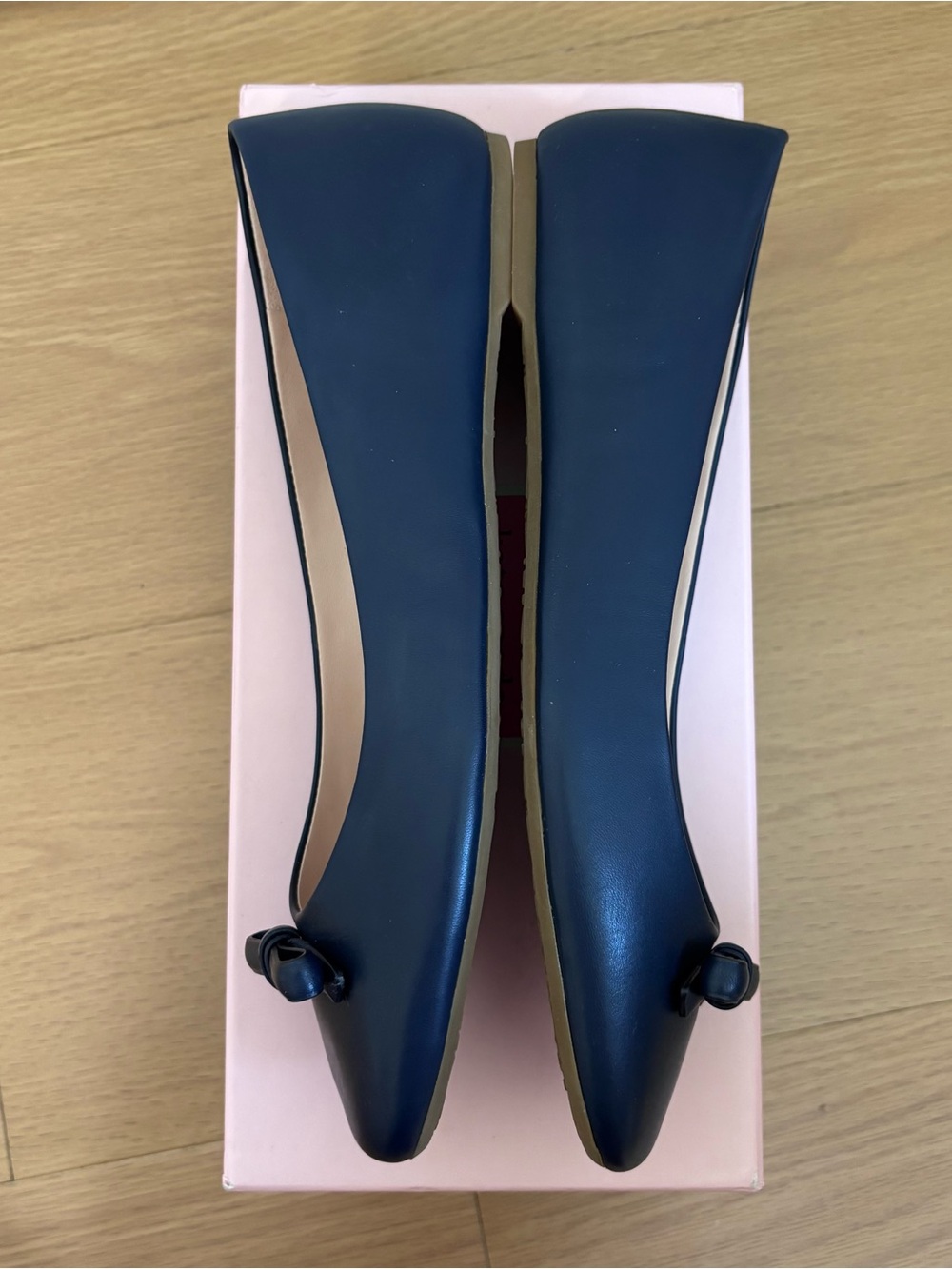 Final sale New Kate Spade Kiersten genuine leather ballet flats blazer blue colo - Picture 8 of 16